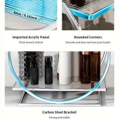 Luxury 2-Tier Makeup &amp; Perfume Organizer – Skincare, Cosmetics &amp; Vanity Storage