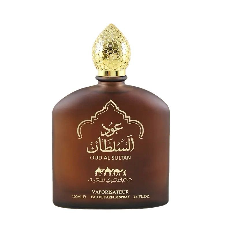 Oud Al Sultan Eau de Parfum 3.38 FL OZ Unisex Floral Fruity Fragrance Black and Brown